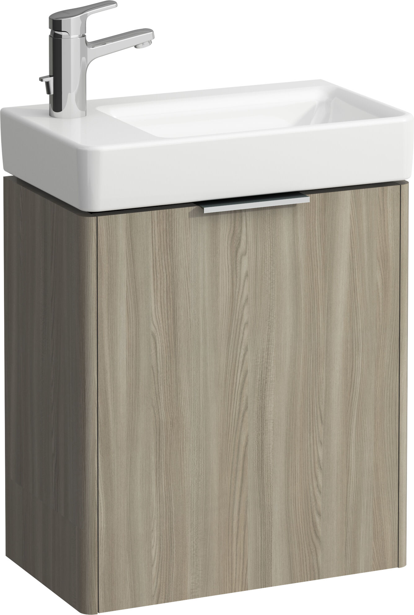 LAUFEN Base pour meuble sous-vasque PRO S H4021011102621 47x26,5x53cm, porte 2000 , charnière gauche, Ulme hell