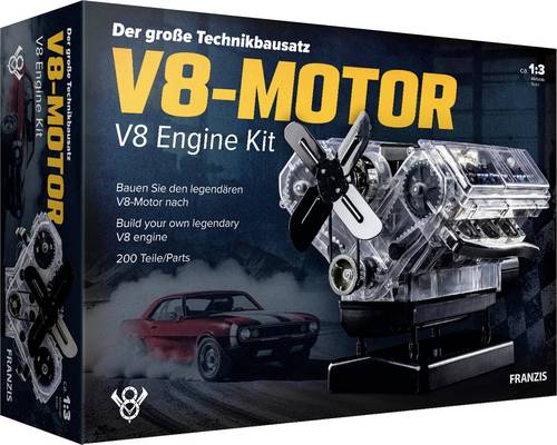 FRANZIS V8 Motor 67114 Bausatz ab 14 Jahre