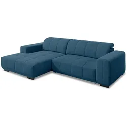 SOMETA Ecksofa Alvin Stoff Blau