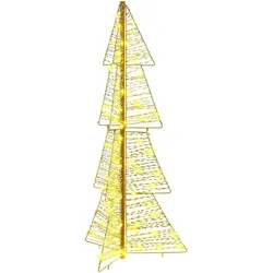 vidaXL Weihnachtsbaum mit 100 LEDs Warmes Weiß 120 cm Haustier