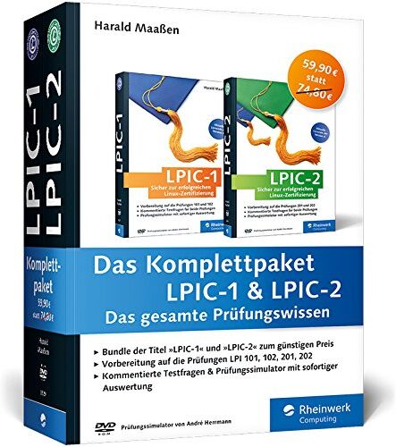 Harald Maaßen - Das Komplettpaket LPIC-1 & LPIC-2: Das gesamte Prüfungswissen - Preis vom 11.10.2026 15:43:13 h