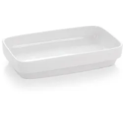 18x Schale eckig 17,5 x 10,5 x 3,5 cm, 230 ml, Hamburg System, weiß, Porzellan