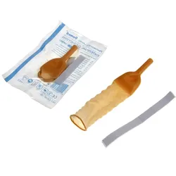 Romed Urinalkondom, externer Katheter, Latex, mit Klebestreifen XL (35 mm) / 10 Stück