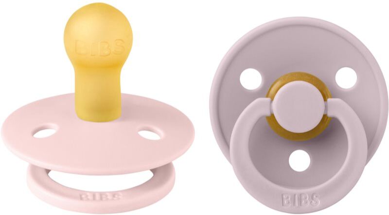 BIBS Colour Natural Rubber Size 1: 0+ months tétine Blossom / Dusky lilac 2 pcs