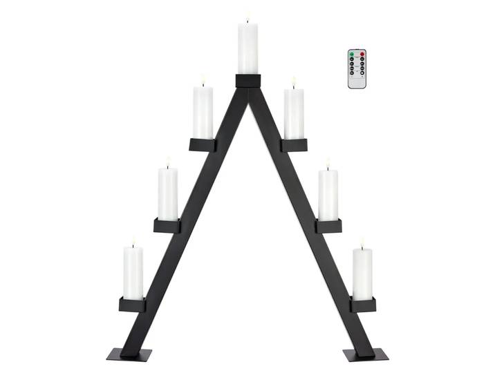 Markslöjd Arbor Adventskerzenhalter, schwarz, batteriebetrieben