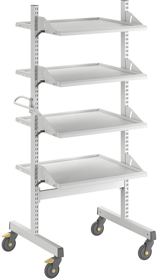 ESD-Gerätewagen, 4 Etagen, Länge 790 mm Treston