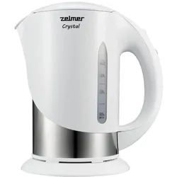 Zelmer Crystal kettle ZCK7630W white, Wasserkocher, Weiss