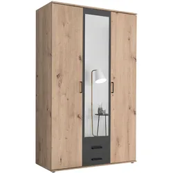 Kleiderschrank HARPER BELLAC (BHT 120x197x54 cm) - braun - BHT 120x197x54 cm