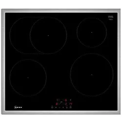 Neff N 50, Induktionskochfeld, 60 cm, Schwarz, Mit Rahmen aufliegend, T56SBF1L0, Kochfeld, Schwarz