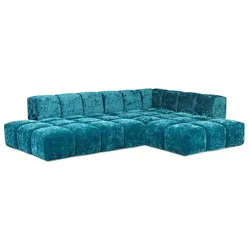 Bretz Ecksofa Edgy Stoff Blau 297 x 215 cm