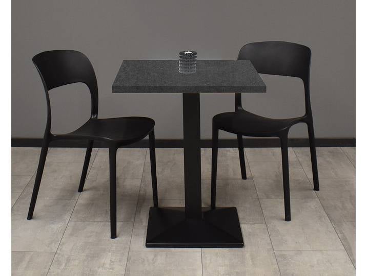 Table de bistrot Bakadi carrée 70 x 75 x 70cm Vert/Noir/Anthracite
