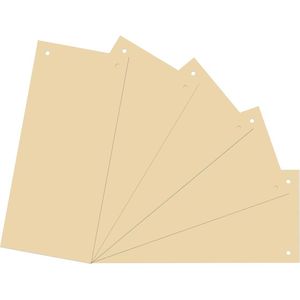 Brunnen Trennstreifen 106604011, chamois, 180g/m² Karton, 24 x 10,5 cm, 100 Stück