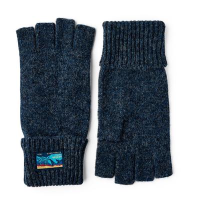 Hestra - Raggwool Half Finger - Handschuhe Gr 10 blau