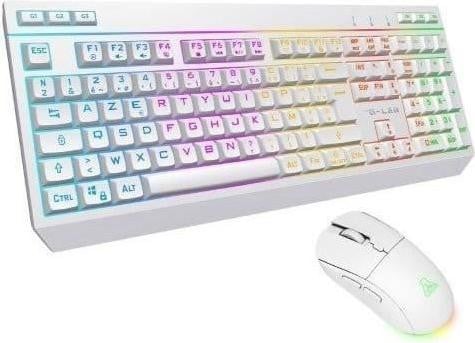 THE G-LAB TUNGSTEN EX W COMBO Wireless gaming bundle met toetsenbord en muis - Wit