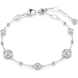 Swarovski Imber Armband, Rundschliff, Weiß, Rhodiniert 5696079