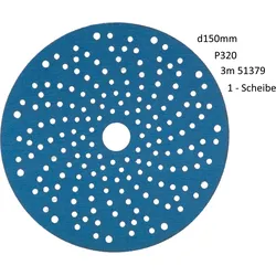 3M Hookit Blau Kletthaftende Schleifscheibe Multihole 325U, 150 mm 51379
