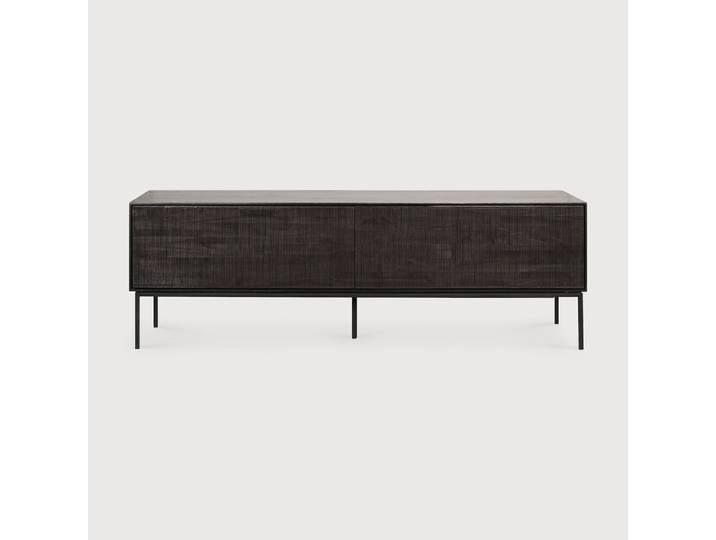 Ethnicraft Grooves Indoor TV Anrichte Teakholz Off Black