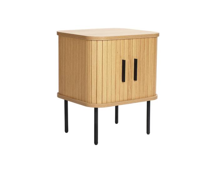 Livetastic Nachttisch, Natur, Rundrohr, 45x55x40 cm, Schlafzimmer, Nachttische