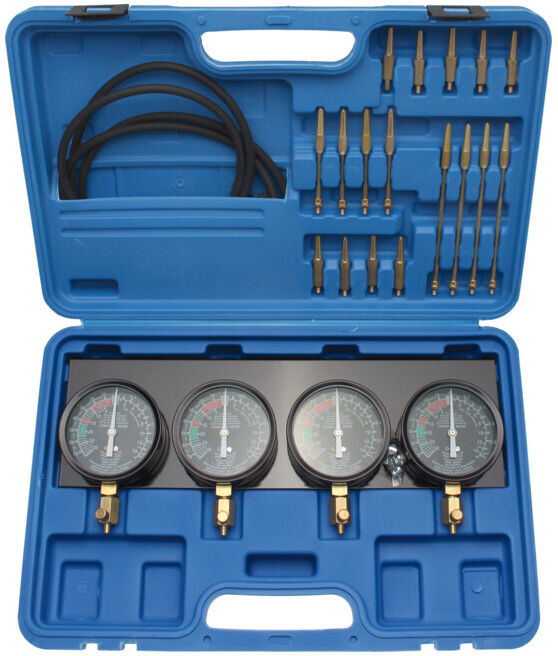 Appareil de test de synchronisation de carburateur avec 4 chronos de synchronisation 29 pièces BGS ; BGS technic (62670)