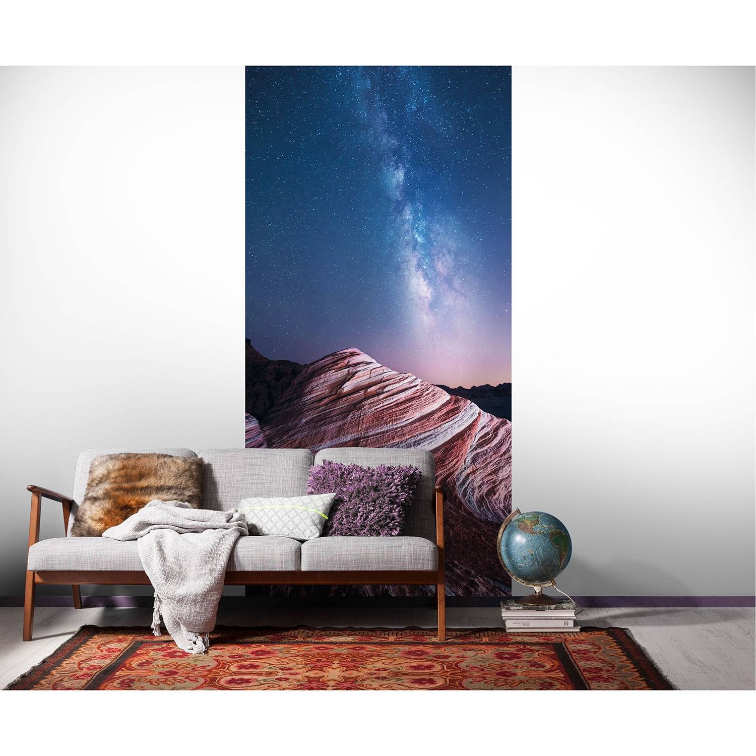 home24 Fotobehang Fire Wave B: 100 cm, H: 250 cm