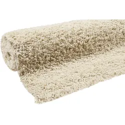 WECONhome Hochflor-Teppich STUDIO zero WH-80261-060 creme beige 133x200