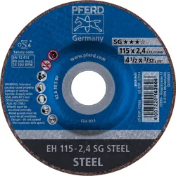 PFERD TOOLS Trennscheibe EH gekröpft Leistungslinie SG STEEL für Stahl - 61340122