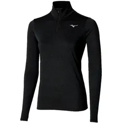 Mizuno Damen Core Impulse Zip L/S Tee schwarz