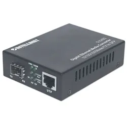 Intellinet Gigabit Ethernet auf SFP-Medienkonverter, 10/100/1000Base-TX auf SFP-Slot, leer