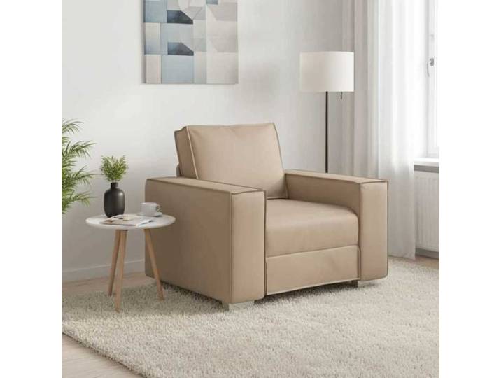 Chaise intérieure moderne Fauteuil Cappuccino 100 cm Simili cuir(14537）