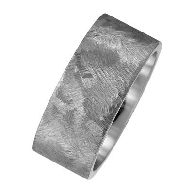Partnerring JOBO "Breiter Ring Titanring Herrenring" Gr. 66, silber (titanfarben), Fingerringe, Herren, 66, Titan, Titan matt