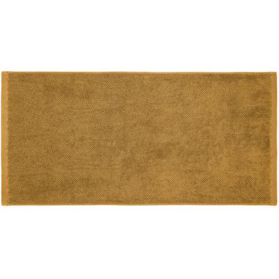 Duschtuch HECKETT & LANE "Heckettlane Duschtuch Grant", braun (gelb), B:70cm L:140cm, Frottee, Baumwolle, Handtücher, Duschtuch aus hochwertige Baumwolle, 650gr/m²