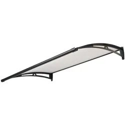 POWERTEC GARDEN Vordach aus Aluminium Polycarbonat, ca. 150 x 100 cm