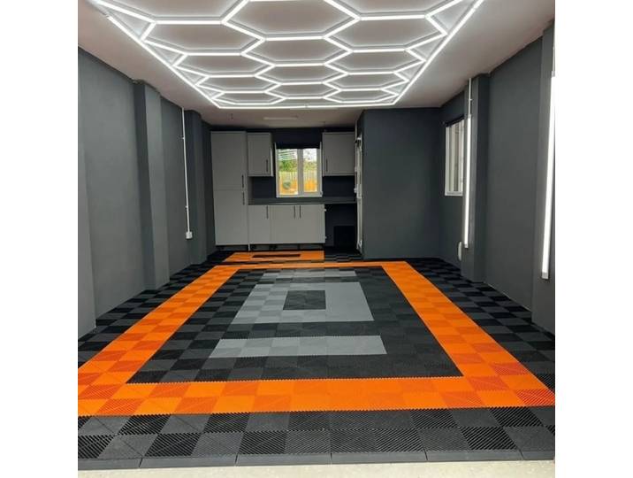 Carreaux de sol de Garage antidérapants, faciles à installer, 40x40CM, pour réparation de véhicules, détails automobiles, tapis de sol d'atelier