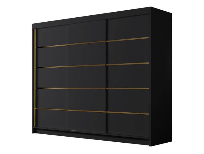 MIRJAN24 Kleiderschrank Amber VII (mit drei Schwebetüren) 250x58x215 cm