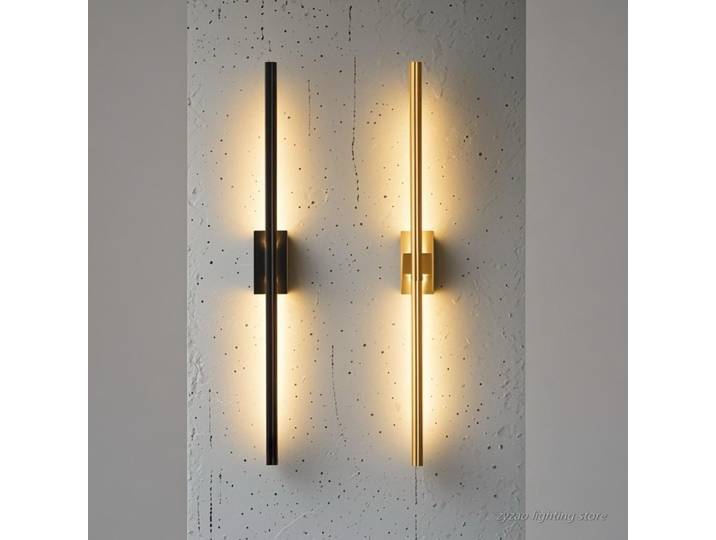 Lampes murales à longue bande minimaliste moderne nordique salon fond mur chambre lampe de chevet hôtel couloir mur LED lumières