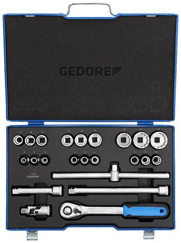 Gedore Steckschlüsselsatz metrisch 1/2" (12.5 mm) 23teilig 2545845