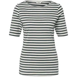 Tchibo - Halbarmshirt - Damen - Gr. S - weiß/gestreift