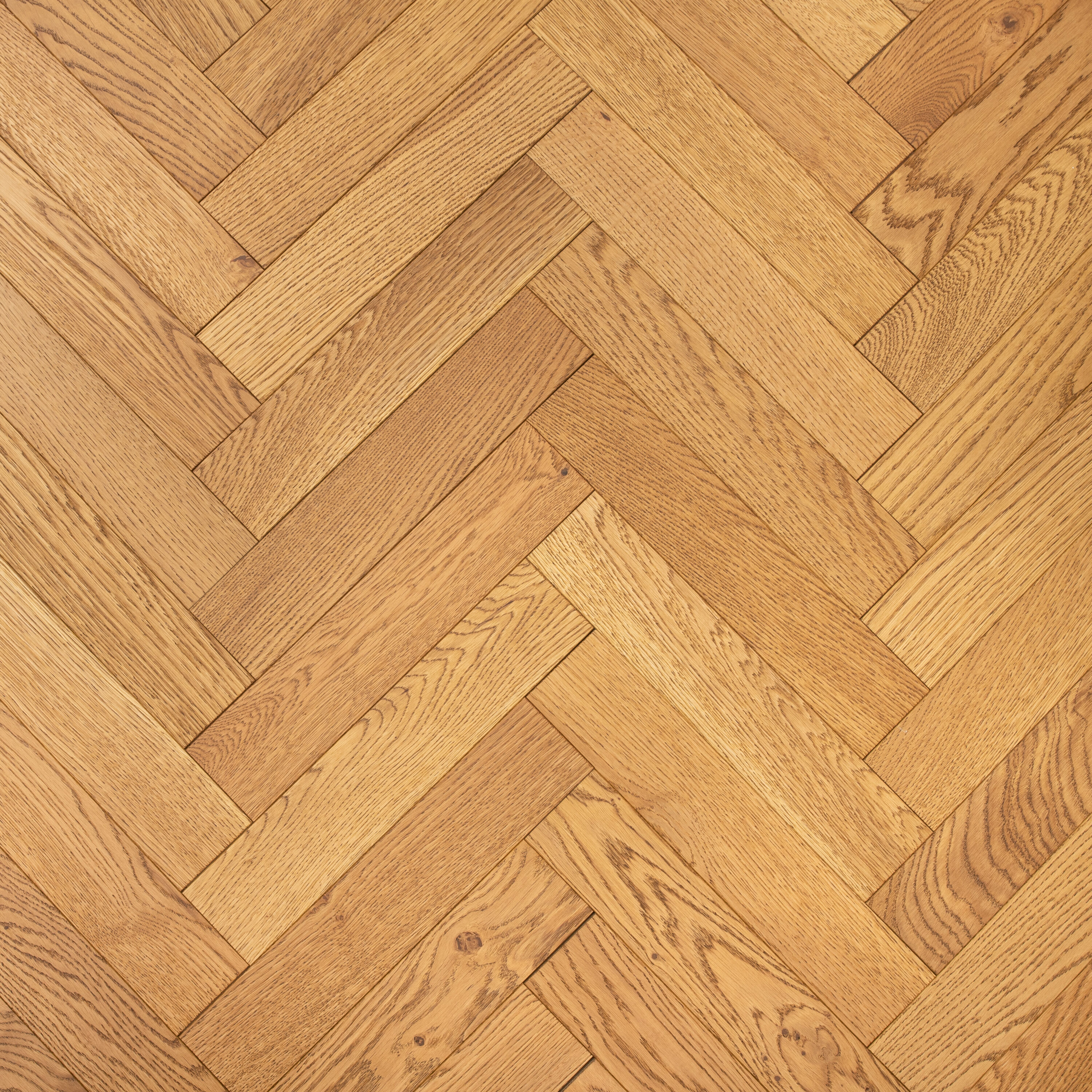 Luxury Flooring Herringbone Natural Engineered Oak Brushed & Oiled Flooring - 20mm x 350mm x 80mm