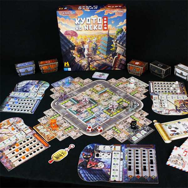 Kyoto No Neko - Adventure Board Game for Family and Tabletop Gaming, Ages 8+, by Matagot SARL