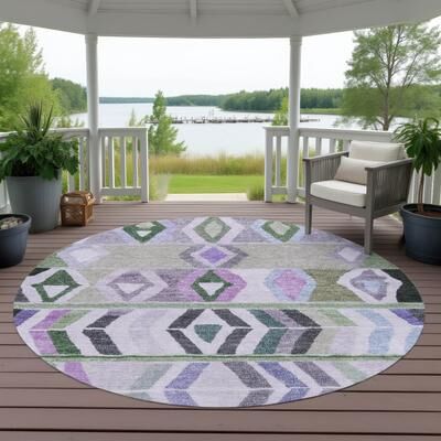 Addison Rugs Machine Washable Indoor/ Outdoor Global Bremen Chantille Rug