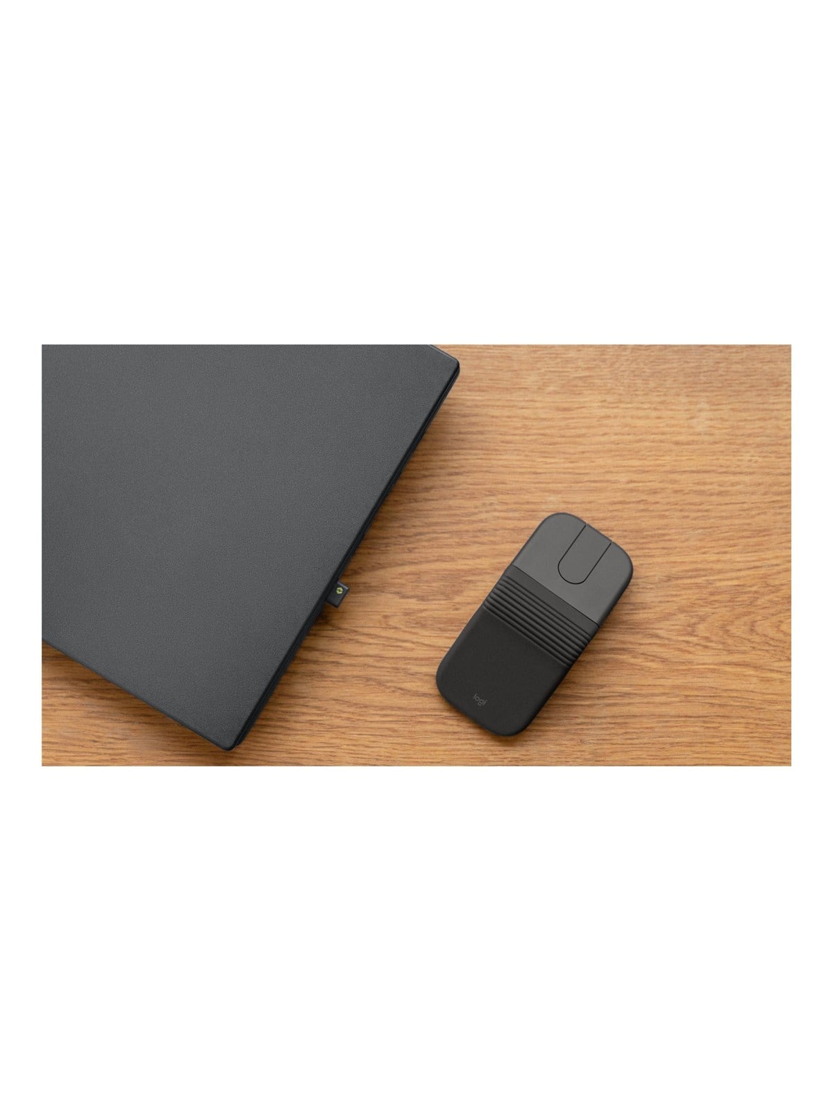 Logitech Mobi Fold for Business - mouse - Bluetooth 5.0 LE 2.4 GHz - graphite - Maus (Schwarz)