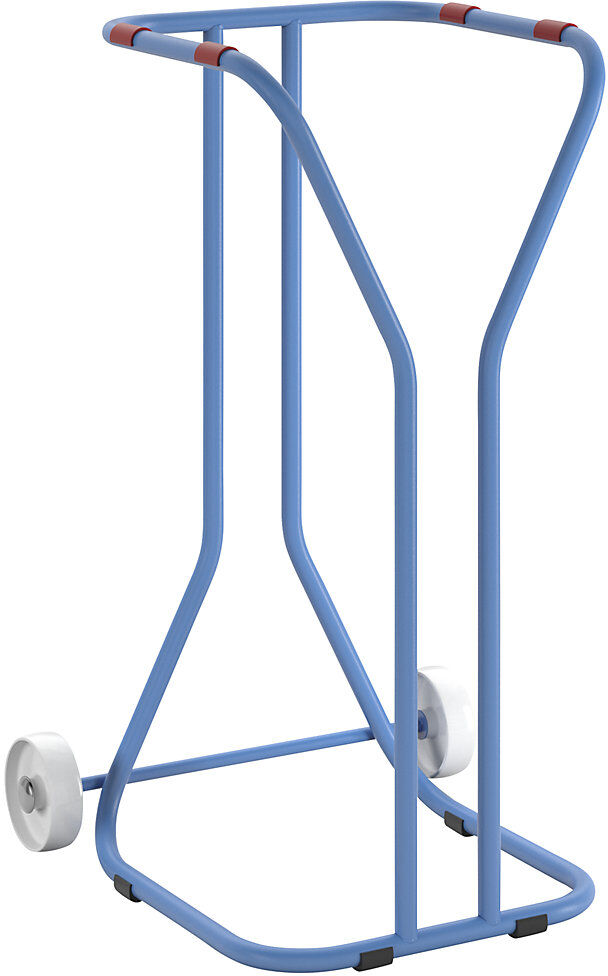 Großvolumen Abfallsackhalter, Stahl, Volumen 200 l, fahrbar, lichtblau eurokraft pro
