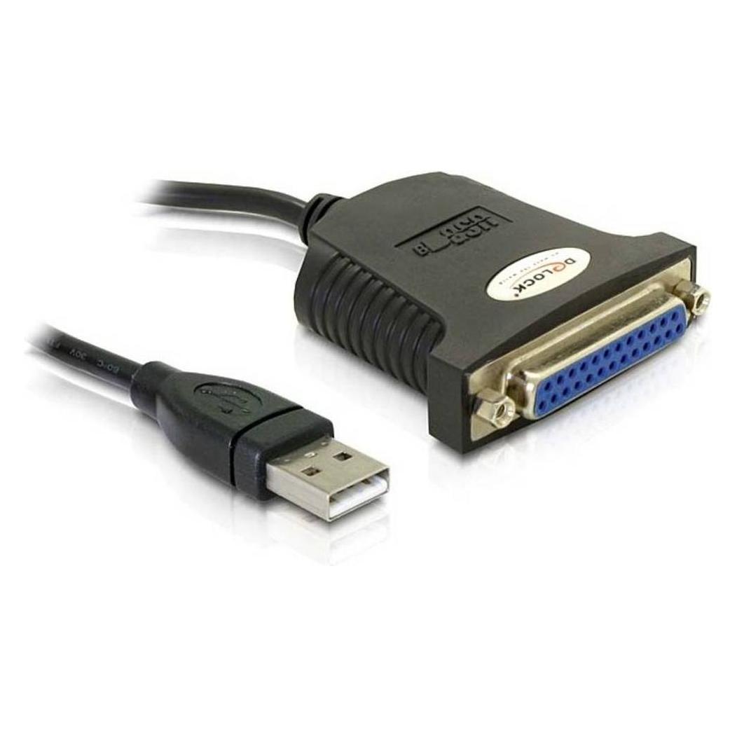 Delock USB - Paralell Adapter (0.80 m, Parallel (Drucker)) (61330)
