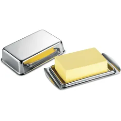 Butterdose - silber