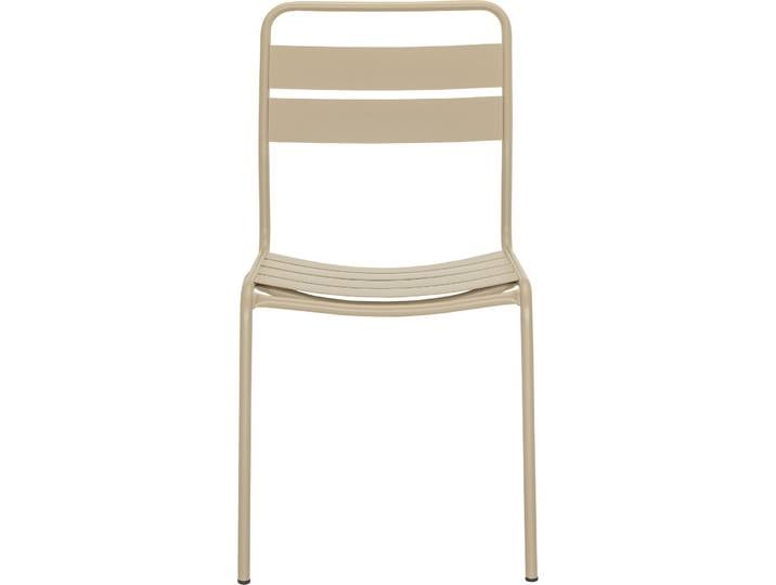Schaffner Moderner Gartenstuhl Glarus Stahl braun stapelbar - Schweizer Möbelhersteller - Gartenstuhl - Wetterfeste Gartenmöbel & Accessoires