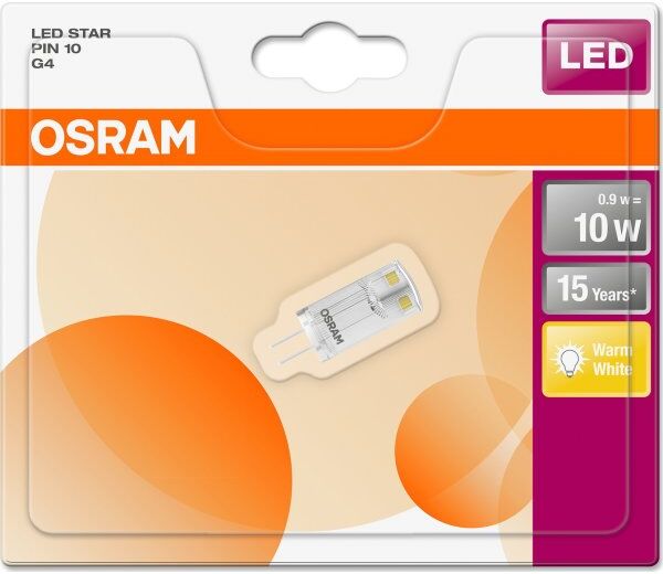 Osram Led Specialpære G4, 0,9w=10w