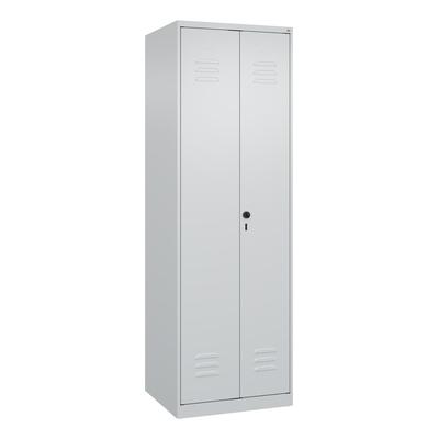 C+P Wäsche-/Garderobenspind Classic PLUS, 2 Abteile, 1850x600x500mm, 7035/7035