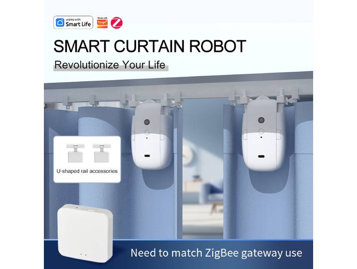 Zigbee – pilote de rideau intelligent, Robot, moteur de rideau automatique, extracteur de rideau, interrupteur électrique, moteur de Robot Google Home Alexa