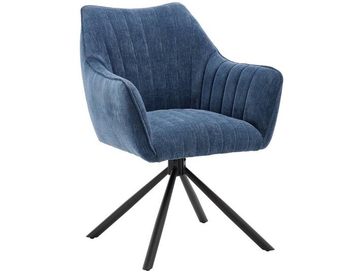 Armlehnstuhl Sitzfläche 180° drehbar, automatische Rückholfunktion Chenille