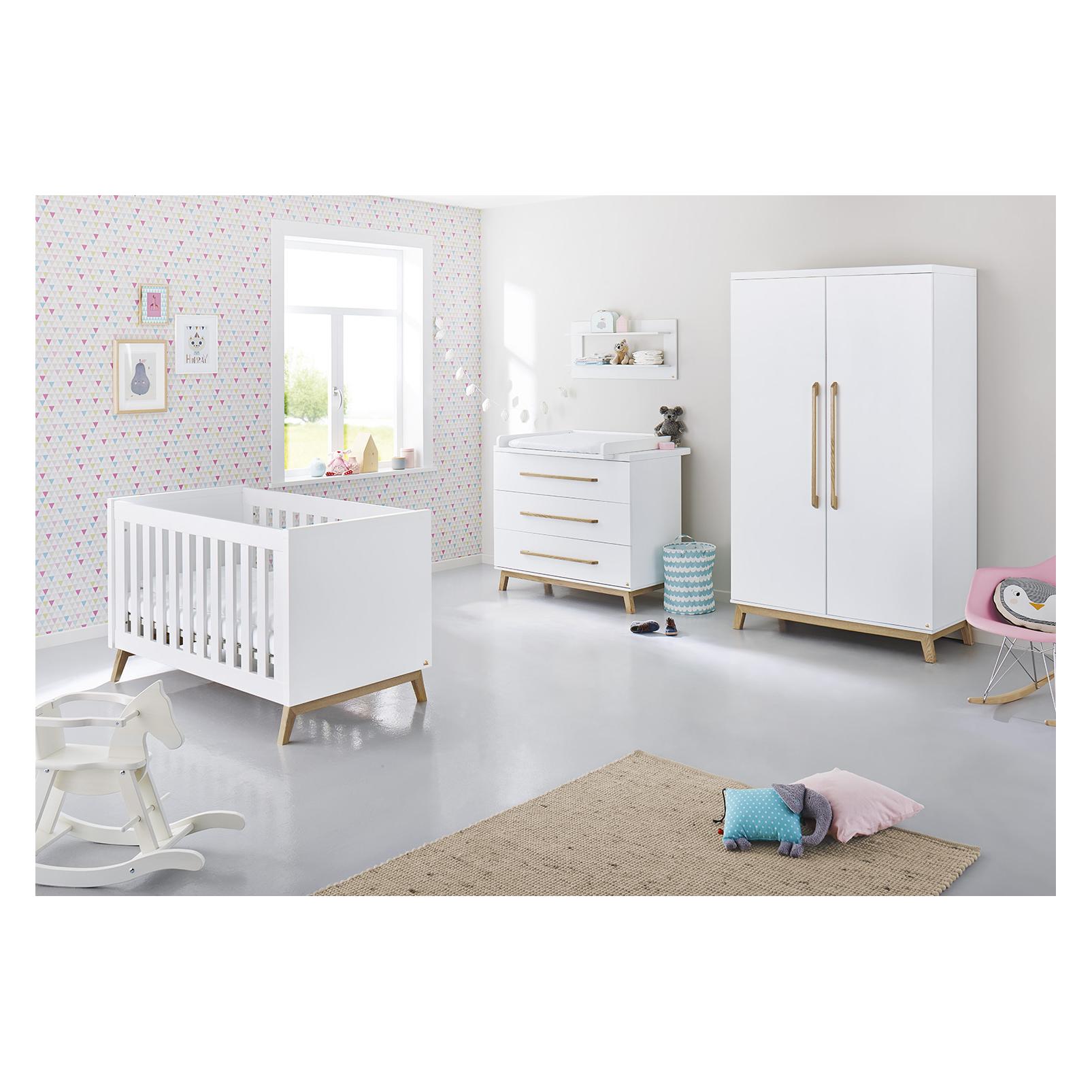 Pinolino Riva breit (Babybett, Kinderkleiderschrank, Wickelkommode) (103415B)
